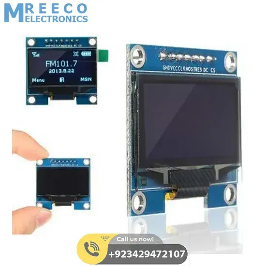 1.3 Inch 128×64 OLED Display Screen Module with SPI Serial Interface – V2 - Front View
