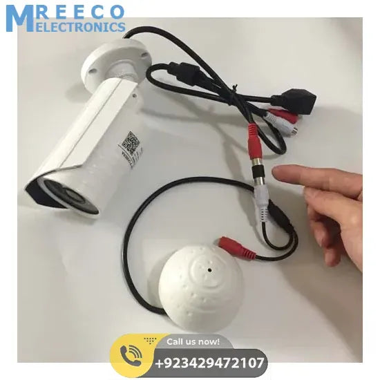 NEW 50-150 Square Meters High Sensitivity Mini CCTV Security Surveillance Microphone Audio Input For 1080P Wifi IP Cameras DVR - Top View