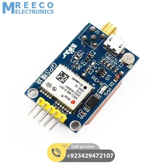 GPS Module Neo 6m Satellite Positioning Micro USB 51 MCU For Stm32 Arduino - Front View