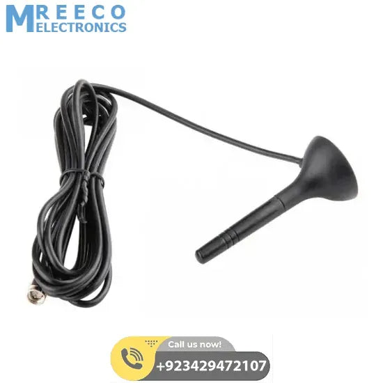 Magnetic Mount GSM Antenna 6 Feet Length - Front View