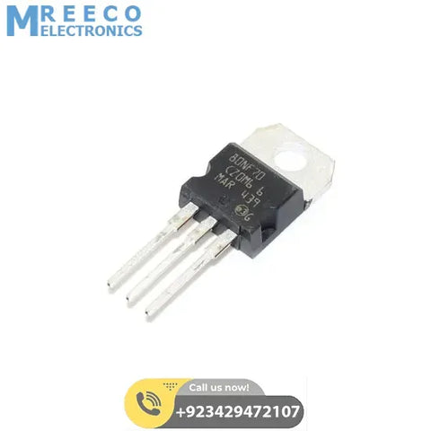 Mosfet transistor 80nf70 80A 70V STP80NF70 TO-220 - Front View