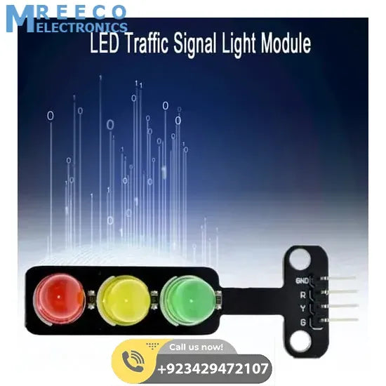 LED Traffic Light Module 5v Digital Signal Output Light Emitting Module - Back View