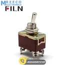 DPDT Double Pole Three Position Switch Centre Off - Front View