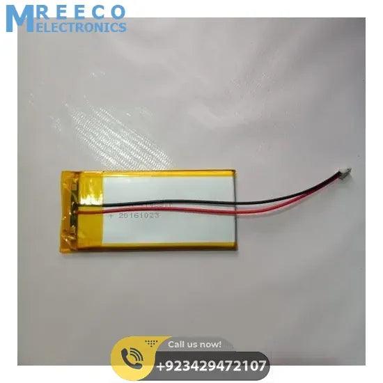 3.7V 3000mAh Lithium ion Battery Rechargeable Li-ion Cell With BMS And Wire - Side View