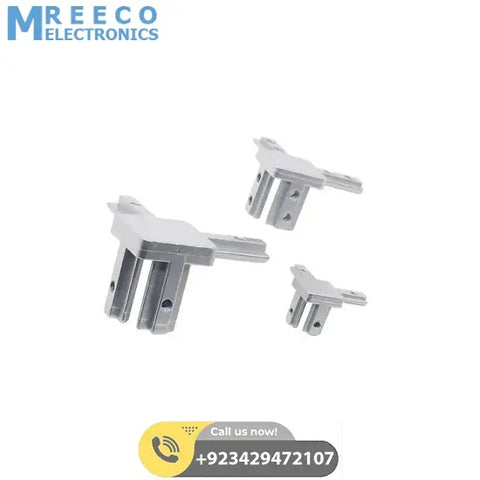 3-Way Corner Connector Aluminum - Front View