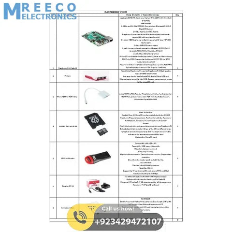 RASPBERRY PI KIT Makers Space IT Lab Punjab Government eproc.punjab.gov.pk - Front View
