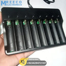 8 Slot 18650 Charger Li Ion Battery Charger 220v Input - Back View