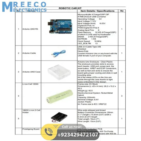ROBOTIC CAR KIT Makers Space IT Lab Punjab Government eproc.punjab.gov.pk - Front View