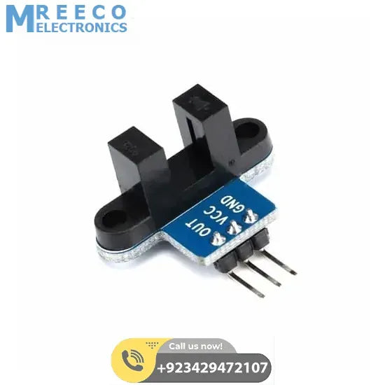 IR Infrared Slotted Optical Speed Measuring Sensor Detection Optocoupler Module RPM Sensor - Side View