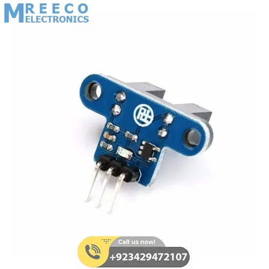 IR Infrared Slotted Optical Speed Measuring Sensor Detection Optocoupler Module RPM Sensor - Back View