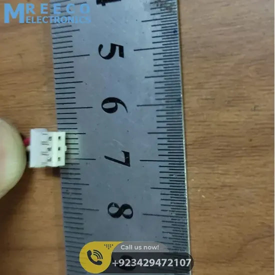 3 Pin Connector With 6 Inch Length Wire - Front View