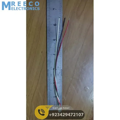 3 Pin Connector With 6 Inch Length Wire - Side View