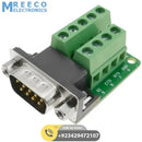 RS232 Adapter serial connection DB9-male to 9-pin terminal block Breakout Board - Back View