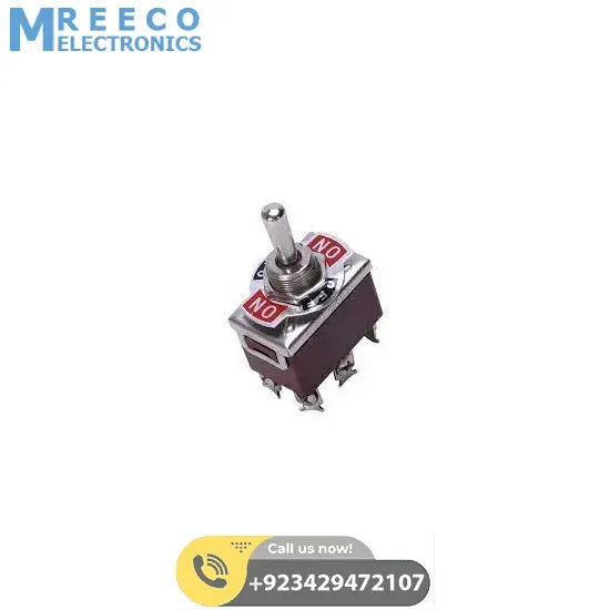 Push Switch DPDT Toggle Switch - Front View