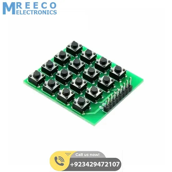 4x4 Matrix Keypad Module In Pakistan - Front View