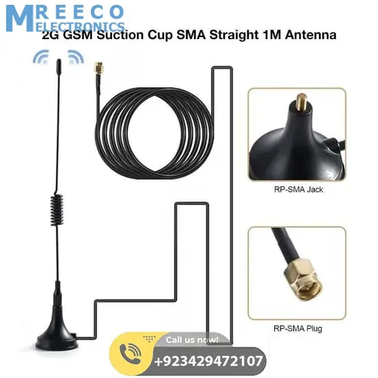 2G GSM SMA Straight Antenna Ham Radio Signal Booster High Gain Wireless Repeater - Front View