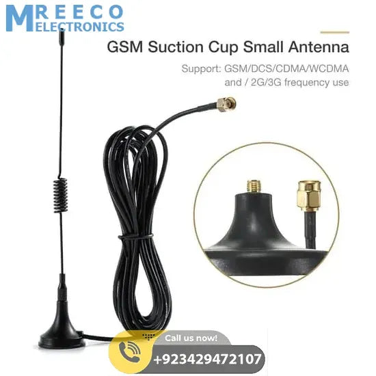 2G GSM SMA Straight Antenna Ham Radio Signal Booster High Gain Wireless Repeater - Back View