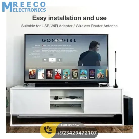 2G GSM SMA Straight Antenna Ham Radio Signal Booster High Gain Wireless Repeater - Top View