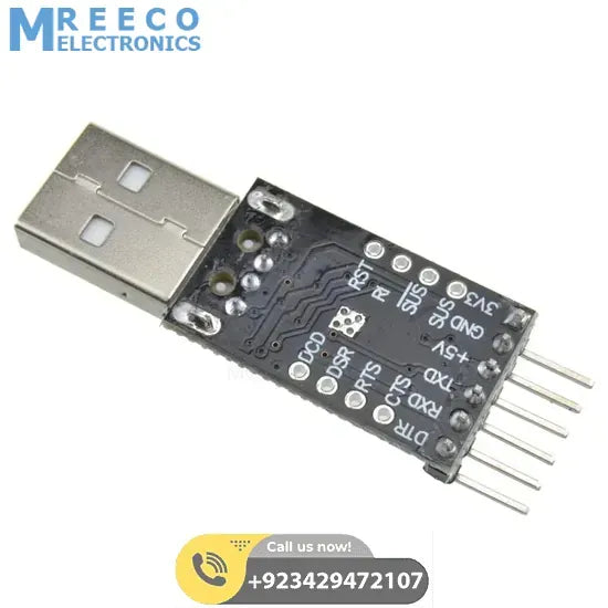 USB 2.0 to TTL UART Serial Converter CP2102 - Side View