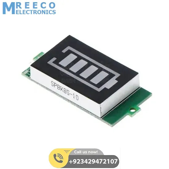 1s To 8s Adjustable Lithium Battery Fuel Gauge LED Display Battery Capacity Indicator Board Module - Top View