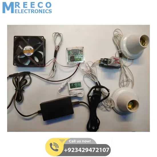 Incubator Full Complete Kit 8 In 1 With Complete Wiring Just Plug Wires - Front View