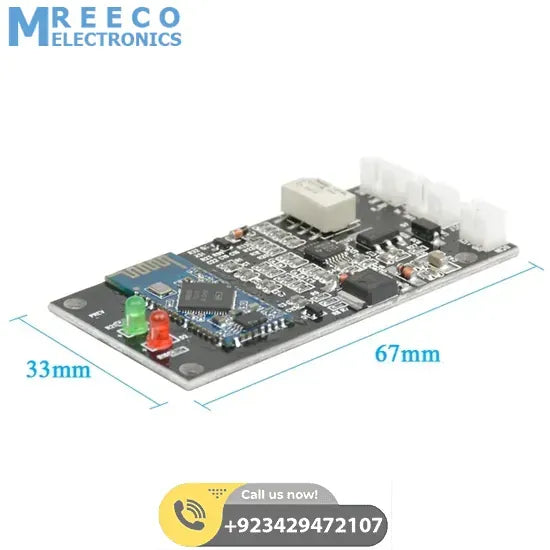 Bluetooth 4.2 Receiver Board CSR8645 Amplifers Bluetooth Module - Side View