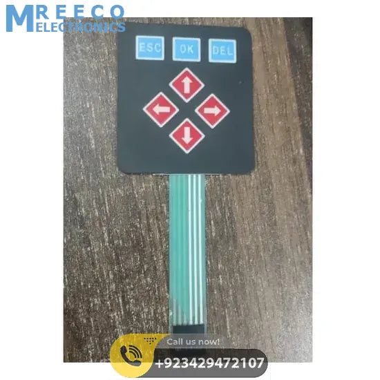 Up Down keys Membrane Matrix Keypad For Arduino - Front View