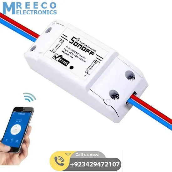 SONOFF Basic 10A WiFi Remote Switch Smart Wireless Automation Module - Back View