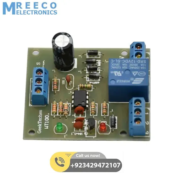 WT100 Electric Liquid Level Controller Sensor Module Auto Open Water Level Detection Board - Side View