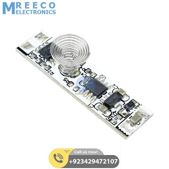 Touch Switch Capacitive Sensor Module Coil Spring Switch LED Dimmer Control Switch 30W 3A for Smart Home LED Light Strip - Back View