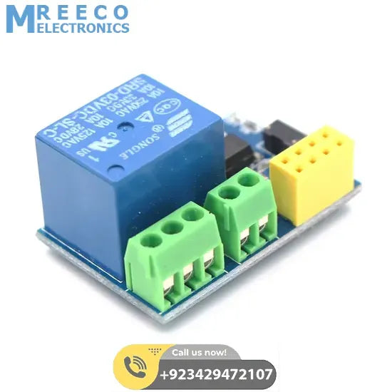 ESP 01 Relay Module for Arduino - Side View