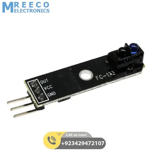 1 Channel Infrared Tracking Sensor FC 123 Black and White Line Detection Sensor For Smart Car Tracing - Front View
