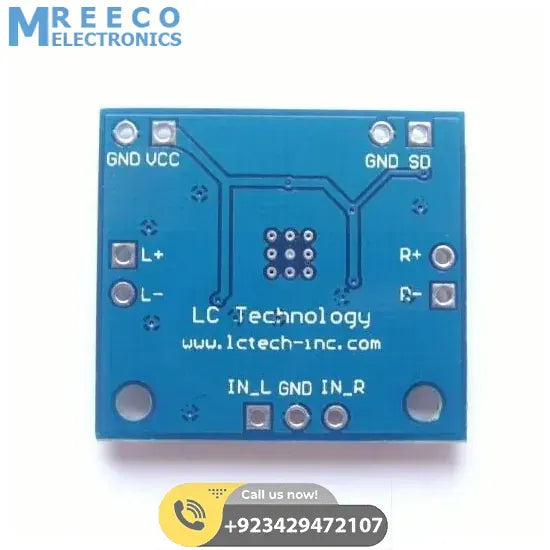 PAM8610 Power Amplifier Module Audio Amplifier Module - Back View