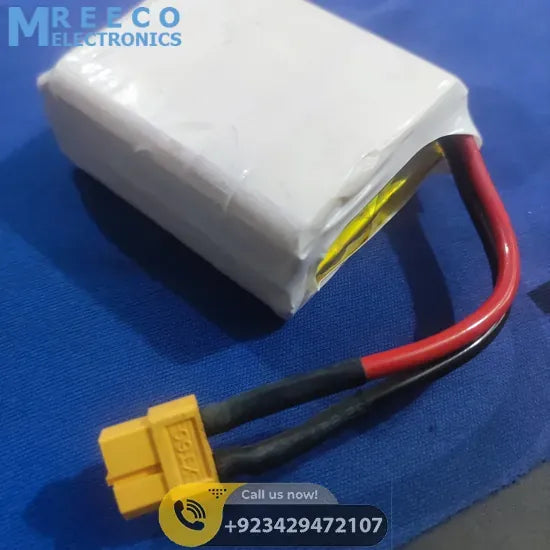 11.1V 4600mA Lipo Battery - Front View