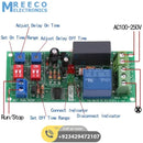 Dual Time Adjustable Cycle Delay Timing Relay Repeat ON OFF Switch Infinite Loop Timer Module AC 100V 110V 120V 220V 230V 240V - Side View
