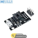 Pluggable Development Programming Board HW-260 For ATtiny13A/25/45 Micro Usb Power Connector Module - Front View