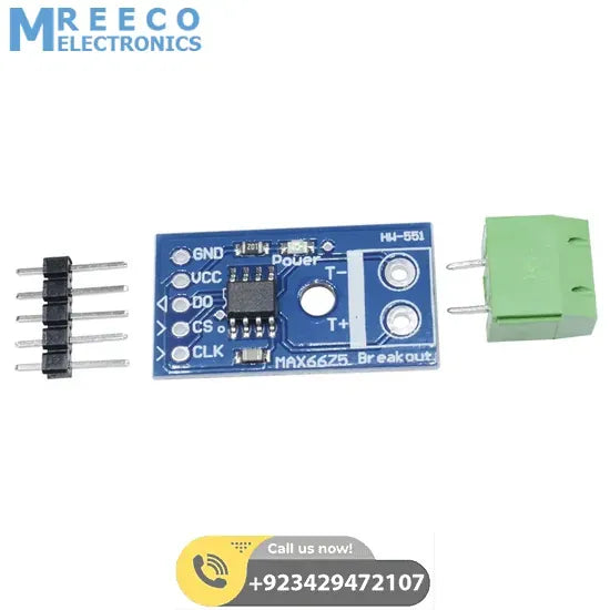 MAX6675 K Type Thermocouple Temperature Sensor Converter For Arduino SPI Interface Module HW551 - Front View