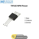 TIP142 NPN Transistor 100V 10A - Side View