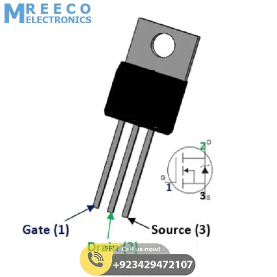 IRF640N Power MOSFET - Back View