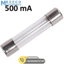 500 mAMP 5x20mm 500VAC glass fuse In Pakistan - Front View