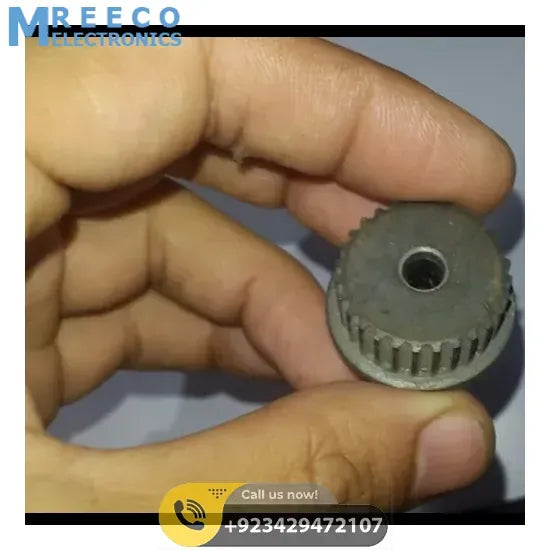 3mm Timing Pulley P28 - Front View