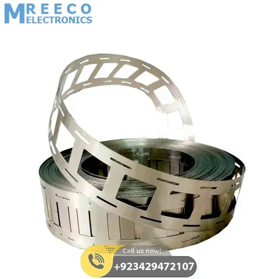 1Meter 18650 Nickel Plated Strip Tape Belt 27mm x 0.15mm Dual Cell Solder Spot Welding - Back View