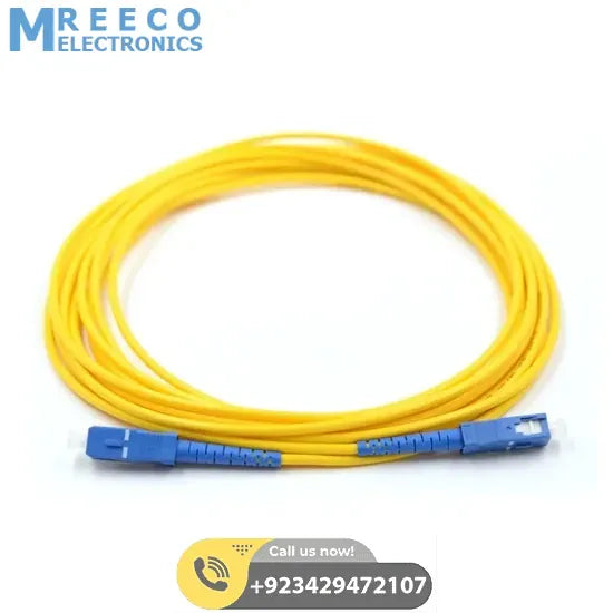 SC to SC Fiber Patch Cord Cable 5M - Front View