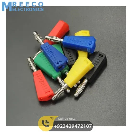 Stackable 4mm Banana Plugs Jacks Connector - Back View