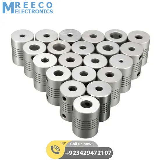 6.35x10mm Flexible Coupling Shaft - Back View