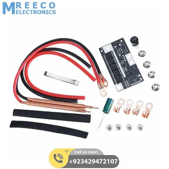 12V Spot Welder Set Portable Battery Spot Welding Storage Machine DIY PCB Circuit Board for 18650 26650 32650 - Front View