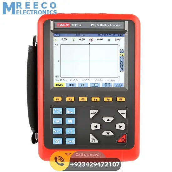 UNI T UT285C Three Phase Power Quality Analyzer - Front View