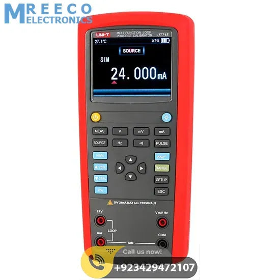 UNI-T UT715 Multifunction Loop Process Calibrator - Front View