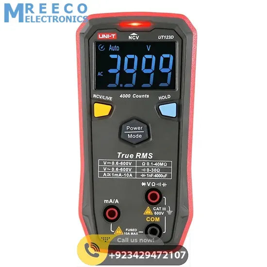 UNI-T UT123D Smart Digital Multimeter - Front View