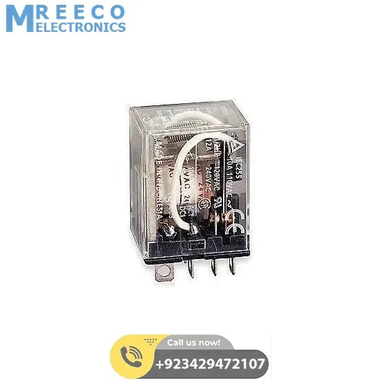 LY2 8 Pin 24 Volt AC Relay - Front View